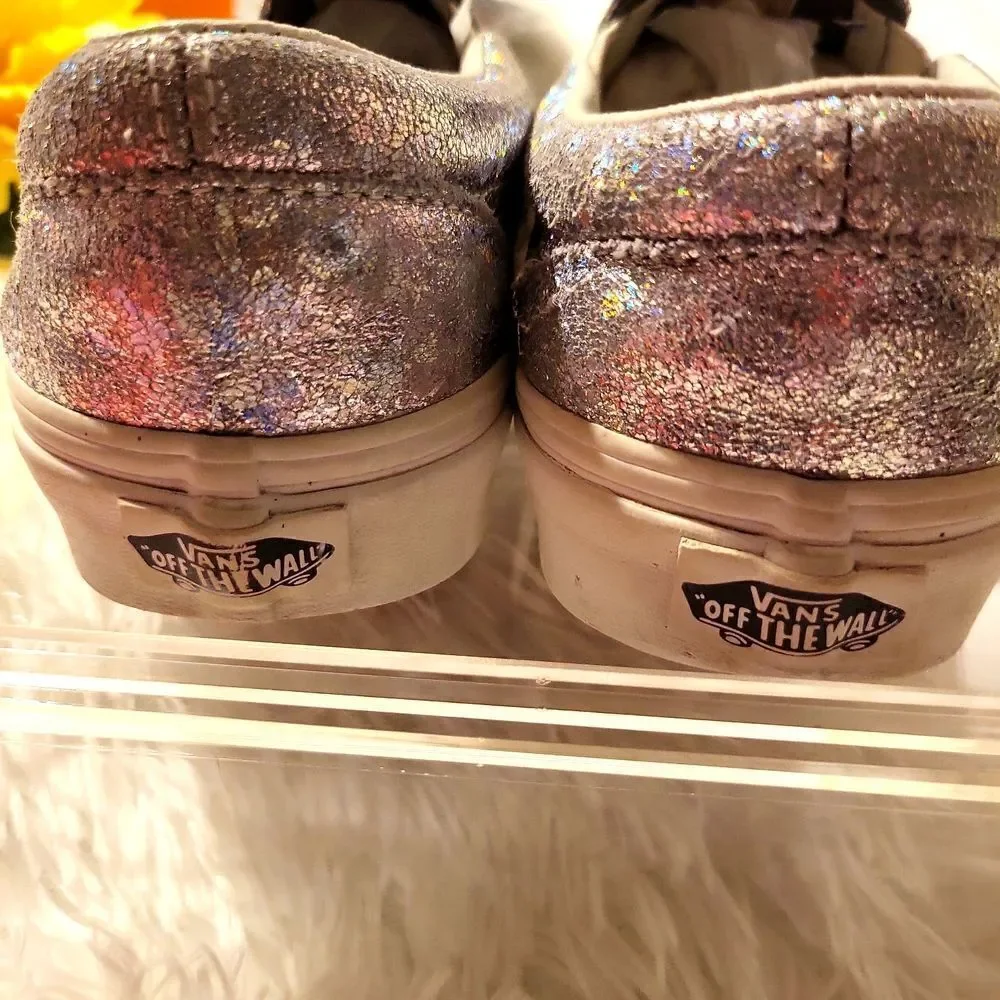 Halogen van's off the wall ladies size8 men's size6.5 in EUC,